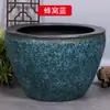 Tanque grande de patio de porcelana azul y blanca de Jingdezhen tanque de agua tanque de peces dorados cuenco de loto maceta de loto lirio de agua tanque de tortugas tanque de tortugas de hotel