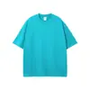 Nuevo Producto de Manga Corta 275g Tono Tierra Holgado Camiseta de Manga Corta Lisa para Hombre Niebla Algodón Puro Marca Trendy para Hombre Ropa para Hombre Tallas Grandes