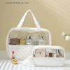 Yulang Bolsa de cosméticos portátil Conjunto de três peças Armazenamento de banho de viagem portátil de grande capacidade Bolsa Lavagem de natação à prova d'água Bolsa