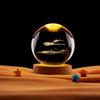 Atacado transfronteiriço mergulho 3D tridimensional gravação a laser esfera de cristal luminosa luz noturna ornamentos criativos atacado