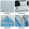 Esterilla Refrigerante de Seda de Hielo Clase A para Verano, Adecuada para Uso en Casa, Esterilla de Seda Refrigerante para Niños, Dormitorio de Estudiantes, Lavable a Máquina, Esterilla con Aire Acondicionado, Estilo Sábana Ajustable
