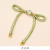 Botón de Cheongsam Tejido a Mano con Estilo Chino Tradicional, Enrollado de Hilo Dorado y Nudo de Lazo, Accesorio Decorativo para Hanfu Chino y Traje Tang