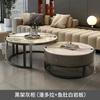 Mesa de Centro Casual Moderna Ardósia Luxo Acessível Sala de Estar Apartamento Pequeno Popular Nova Mesa Lateral Redonda Mesa de Chá de Mármore
