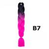 Trenza grande bicolor de fábrica al por mayor color fibra química trenza africana sucia peluca trenzada seda de alta temperatura trenza boxeadora giro degradado