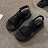 Sandalias Romanas para Mujer, Nuevo Estilo Popular Verano 2026, Modernas con Faldas, Plataforma de Suela Gruesa Casual Versátil, Zapatos de Playa de Suela Suave