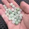 Cuentas Dispersas de Jade Material de Jade Bashan Cuentas Redondas Cuentas Dispersas 10mm Verde Frijol Cuentas Dispersas Pulsera Collar Accesorios Cuentas Dispersas