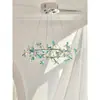 Lámpara de araña de lujo ligero para dormitorio principal, Lámpara de cristal francesa, Lámpara de araña de alta gama estilo vintage para habitación, Iluminación artística creativa para sala
