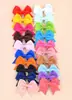 Europeu e Americano Mais Vendido Conjunto de Presilhas de Cabelo com Laço Infantil Mini Presilha de Cabelo de Bebê Cor Sólida Menina Simples Presilha Lateral 325