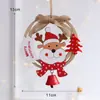 Comercio exterior reno muñeco de nieve decoraciones navideñas copo de nieve anciano colgante de árbol de Navidad al por mayor accesorios para árboles de Navidad accesorios