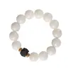Pulsera Original de Jade Blanco Bodhi DIY Zen Antigua Simple de Círculo Único Varios Estilos Pulsera Completa