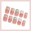 Uñas Postizas Blancas Estilo Francés Transfronterizas Pegatinas para Uñas Línea Dopamina Arte de Uñas Portátil Estilo Ins
