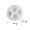Concha caracol Molde de chocolate marino Molde de silicona Molde de concha caracol Molde de arcilla Molde para hornear Fondant para pastel