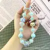 Pupu y Su Pequeño Amigo Mickey Oso Cadena Popular Linda para Teléfono Móvil Llavero Colgante para Bolso Accesorios al por Mayor