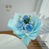 Ramo de Hilo de Rosa Tulipán Tejido a Mano Producto Terminado Adorno de Flor Artificial Tejida Fabricante de Flores Decorativas Suministro Directo