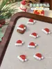 Accesorios Populares para Uñas de Navidad Campana Alce Muñeco de Nieve Muletas Tridimensional Lindo Dibujo Animado Versátil Decoración de Uñas Mayoreo