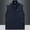 Outono e inverno Novo colete grosso forrado com lã polar colete de lã masculino moderno casaco quente para uso externo moderno 2166