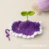 Sombrero para Mascotas Gato Perro Sombrero Tejido a Mano Accesorio de Disfraz Adorno para la Cabeza Divertido Sombrero de Lana Hecho a Mano Accesorios
