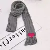 Cachecol Labubu Pendente 50cm Conjunto de Cachecol Quente de Inverno Chaveiro Boneca Labubu Chapéu Cachecol Coração