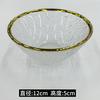 Vaso Creativo Exportación Venta al por Mayor Pintado a Mano Oro y Plata Tazón de Postre Tazón Pequeño para Sopa Tazón para Aperitivos Tazón para Porridge Plato para Aperitivos Cuchara y Tenedor para Fruta