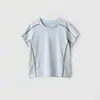 Camiseta de Secado Rápido para Deportes al Aire Libre, Manga Corta para Niños, Tops Finos de Color Contrastante para Niños y Niñas, Ropa de Verano para Niños Mayores