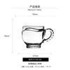 Casa de la armonía. Mango Retro Británico para el Hogar Copa de Vino Ámbar Taza para Beber Taza de Café Latte Taza para el Té de la Tarde
