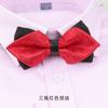 Pajarita de boda para hombre, novio coreano, padrino de boda, pajarita británica para hombre, pajarita roja vino