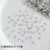Rhinestones para decoración de uñas de zirconia cúbica de corte redondo de 2*4 mm, modernos y deslumbrantes, tamaño pequeño, calidad 5A, base plana, para decoración DIY y accesorios pequeños