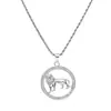 Collar con colgante de animal con incrustaciones de diamantes y personalidad transfronteriza, estilo hip-hop europeo y americano, collar con colgante de león hipster de discoteca, joyería