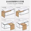 Acessórios de hardware para mesa giratória, suporte de trilho guia de mesa dobrável e invisível, mesa de ilha aberta móvel, mesa de jantar deslizante