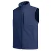 Chaleco de Cuello Alto a Cuadros Resistente al Viento para Exteriores Estilo Montaña Alta Elasticidad Unisex Simple Deportivo Casual Versátil para el Trabajo
