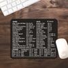 Alfombrilla de Ratón Pequeña con Atajos de Teclado en Inglés Completo, Personalizada, IP Dedicada, Computadora Universal, Europea y Americana, Antideslizante, para Escritorio, Transfronteriza