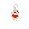Llavero de Dibujos Animados 2D de Crayon Shin-Chan Colgante Acrílico para Mochila de Estudiante Lindo Pequeño Regalo Decoración Regalo