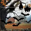 Morcego de Halloween horror Fantasma pingente decoração de festa suprimentos enfeites de morcego quintal interno e externo inserção de cartão