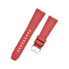 En Stock Entrega Rápida Correa de Reloj de Fluororubber Patrón T 20 mm 22 mm Adecuada para Relojes de las Marcas Omega Submariner y Tissot
