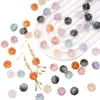 10 cuentas de cristal de girasol degradado hechas a mano accesorios DIY cadena para teléfono móvil con cuentas hechas a mano pendientes colgante cuentas sueltas venta al por mayor