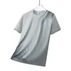 Nueva Camiseta de Manga Corta para Hombre Verano 2026, Camiseta Fina de Seda de Hielo, Camiseta Deportiva Transpirable, Camiseta Casual de Secado Rápido