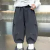 Pantalones de Otoño para Niños 2026 Nuevo Estilo Pantalones Curvos para Bebé Niño Pequeño Guapo Estilo Calle Niños Primavera y Otoño Pantalones Casuales Modernos