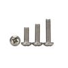Tornillo de cabeza plana de acero inoxidable 201, fábrica de comercio exterior GB818M3M4M5M6M8, tornillo de máquina de cabeza semicircular cruzada