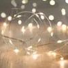 Luces de Cadena de Cable de Cobre, Caja de Batería Transfronteriza, USB Solar, Decoraciones Navideñas, Estilo de Ambiente, Boda, Decoración de Caja de Regalo
