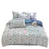 Conjunto de Quatro Peças Espesso de Lã de Leite Grau A Lençol de Cama Quente Cobertura de Cama Cobertor de Edredom de Fleece Coral Dupla Face Conjunto de Três Peças para Dormitório Outono e Inverno