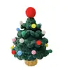 Kit de Materiales para Árbol de Navidad de Tira de Hielo Crochet Hecho a Mano DIY Hilo de Tejer Casero Regalo Festivo de Navidad Ruoxi