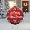 2026 Nuevos Carteles Navideños Transfronterizos para Jardín, Decoraciones de Bolas Navideñas para Patio Exterior, Decoraciones para Fiestas Navideñas