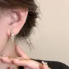 Pendientes Bañados en Plata 925, Estilo Coreano, Diseño Simple de Círculo, Fragmentos de Plata, Elegante Estilo Francés, Versátiles, Modernos, Diseño de Alta Gama, Mayoreo