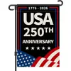 Bandeira de Jardim Impressa Frente e Verso do Dia da Independência Americana de 2026 Comemorativa do 250º Aniversário Decoração Externa Bandeira de Quintal para Feriado
