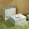 Caja de regalo magnética estilo chino con diseño original de gato sombra de bambú para bodas, floristerías, venta al por mayor, logotipo corporativo, caja cultural y creativa de té