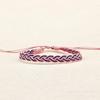 Diseño de Moda Colorido Algodón y Lino Impermeable Pulsera Tejida a Mano Simple Pareja Artístico Estilo Bosque Regalo