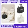 Bolsa de cosméticos de gran capacidad Taslan personalizada de fábrica, bolsa de aseo multifuncional, bolsa de almacenamiento simple para viajes para mujer