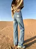 Jeans Nuevos de Otoño 2026 para Mujer 2026 Estilo Callejero Rasgados Ajustados Cintura Alta Sueltos Adelgazantes Pierna Recta Pantalones de Longitud al Suelo