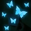 2026 Modelo Nuevo Pegatinas de Mariposa Azul que Brillan en la Oscuridad para Decoración de Dormitorio, Removibles y Aptas para Envío Transfronterizo