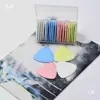 Pastel de polvo para marcar diseño para dibujar tela de ropa línea de corte de dibujo bolígrafo tiza costura polen rosa lámina de polvo para marcar